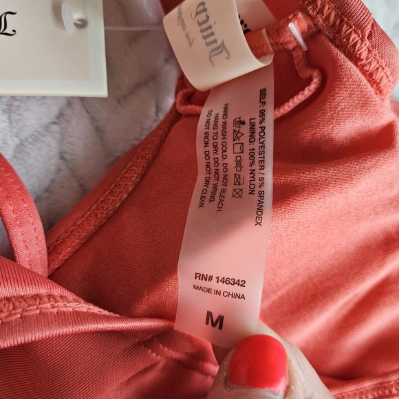 Juicy Couture One-Piece Cutout Bathing Suit Size Medium - Picture 13 of 14